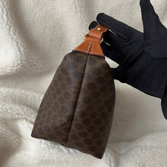 Auth Celine Classic Macadam Brown Small Bag - Vintage - Picture 6 of 11